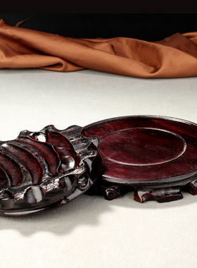 实木底座圆形木质旋转底座文昌塔金蟾龙龟木座木托底座工艺品摆件