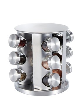 样板房厨房橱柜摆件不锈钢油壶储物罐调味瓶套装展厅创意软装组合