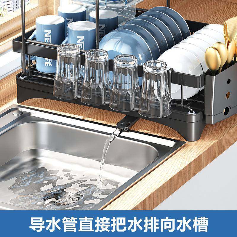 置物架碗碟碗盘收纳架放碗架沥水架碗柜碗筷放碗收纳盒餐具可折叠,淘宝优惠券,粉丝福利购,淘宝优惠卷