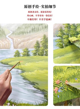 大芬村纯手绘油画旭日东升抽象肌理高级感入户走廊挂画玄关装饰画