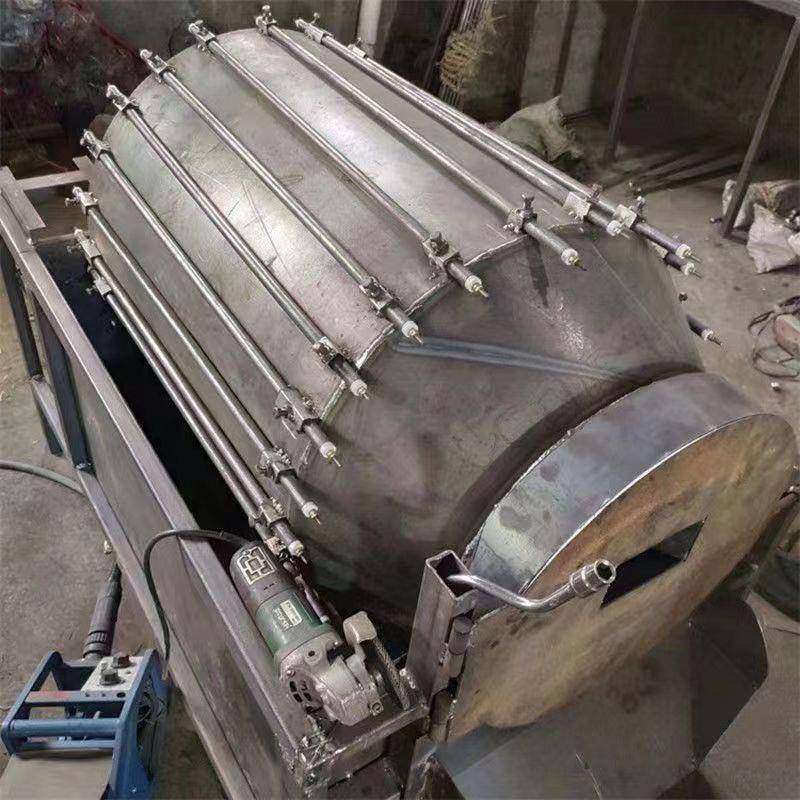 油坊菜籽花生芝麻滚筒炒籽机炒料机电加热滚筒炒锅全自动滚筒炒锅,淘宝优惠券,粉丝福利购,淘宝优惠卷