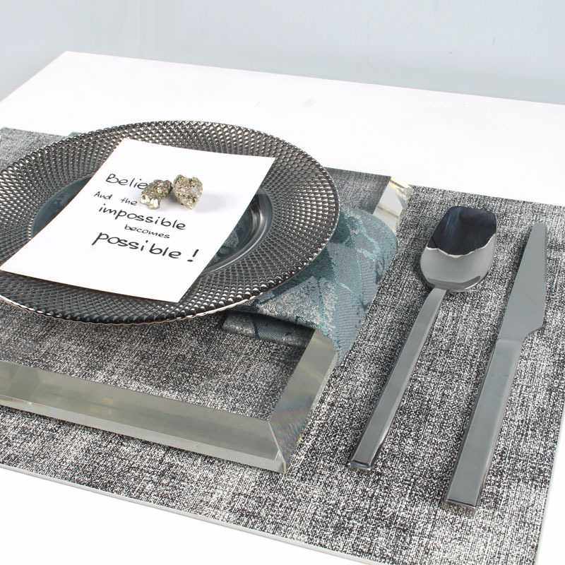 水晶餐盘摆台样板房法式轻奢装饰西餐盘套装高端简约餐具套装摆设,淘宝优惠券,粉丝福利购,淘宝优惠卷