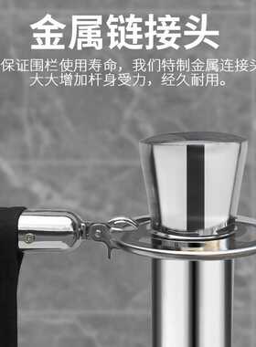 一米线双喷布广告围栏商场立柱隔离护栏画面机场展示伸缩栏杆