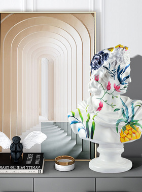 北欧轻奢人物雕像维纳斯大卫家居客厅装饰艺术品大型创意落地摆件