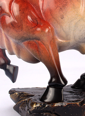 铜牛摆件华尔街牛旺市牛家居办公室桌面摆件开业礼品全铜材质