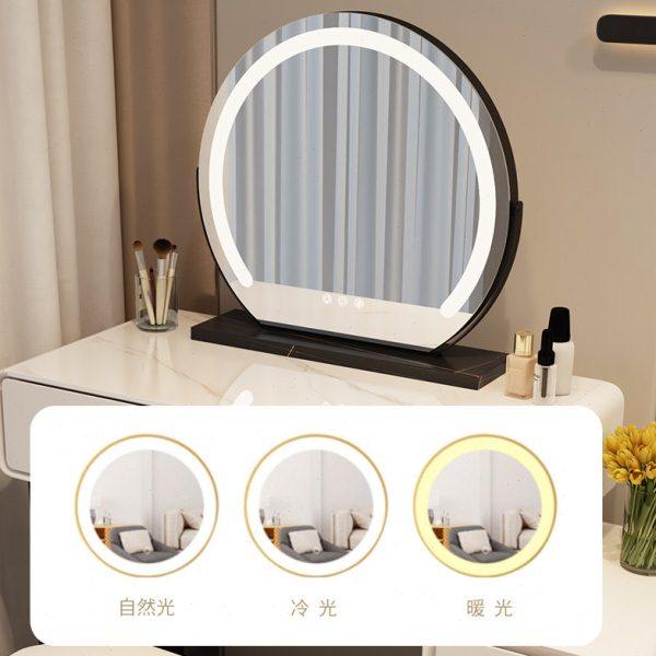 小户型梳妆台卧室60cm现代简约2024新款奶油风主卧斗柜一体化妆桌,淘宝优惠券,粉丝福利购,淘宝优惠卷