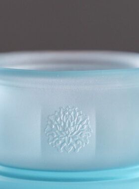 佛具用品大全古法琉璃香炉供具水杯天蓝色宝相花供灯花瓶佛前果盘