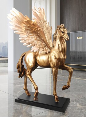 办公室树脂工艺品马摆件创意客厅电视柜家居装饰品摆设乔迁送礼物
