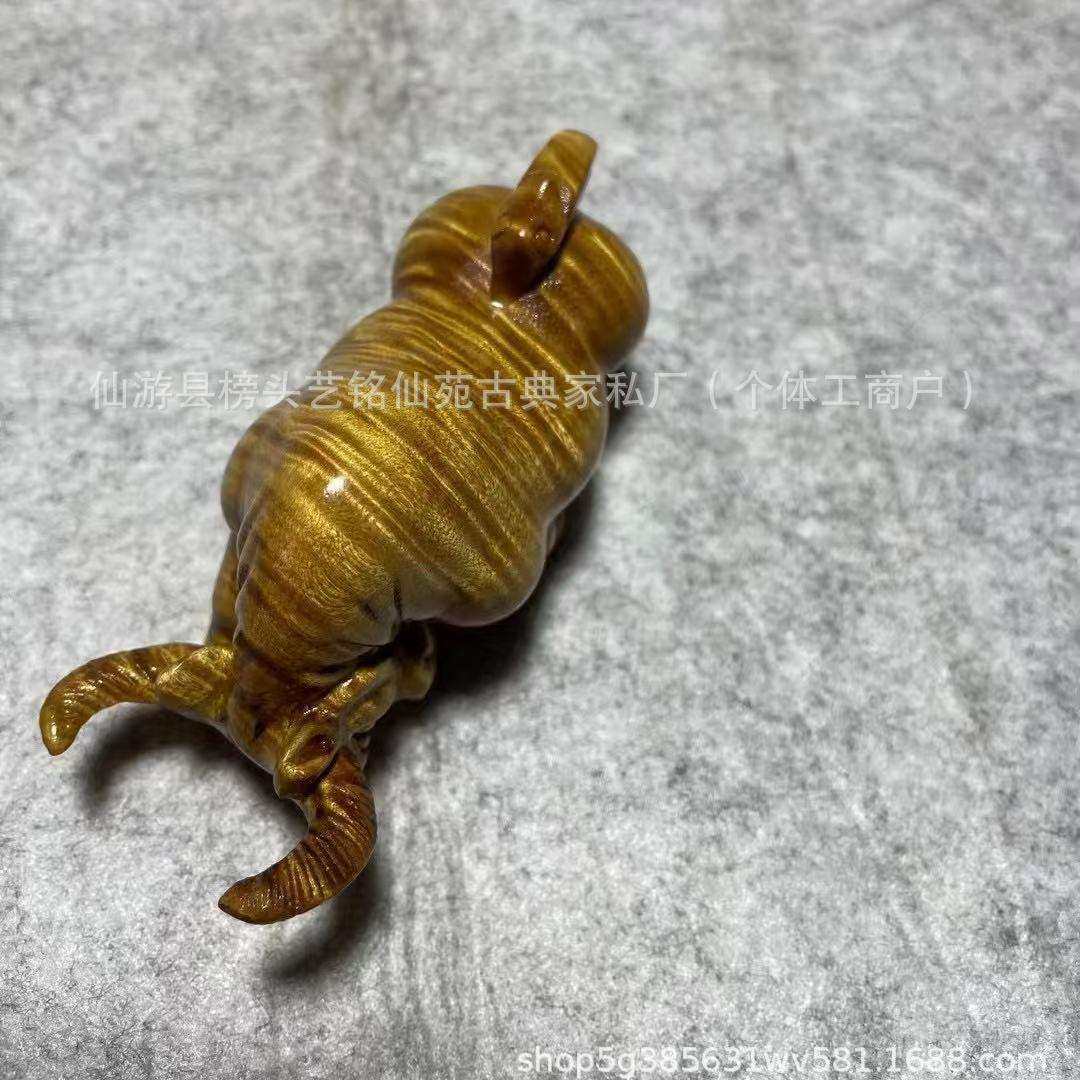 艺铭仙苑金丝楠木斗牛满波纹生肖牛文玩手把件新款桌面摆件,淘宝优惠券,粉丝福利购,淘宝优惠卷