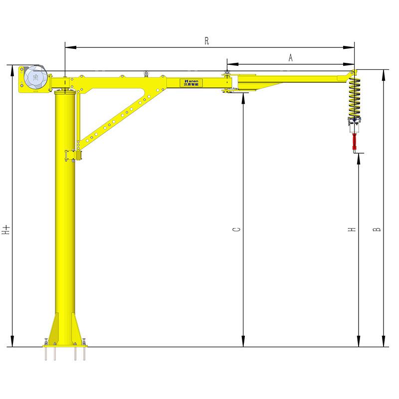 移动式机械臂机器人智能助力机械臂气动平衡吊气动葫芦电动葫芦臂 - 图1