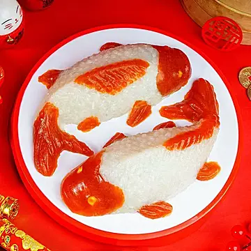开运锦鲤年年有鱼八宝饭2条