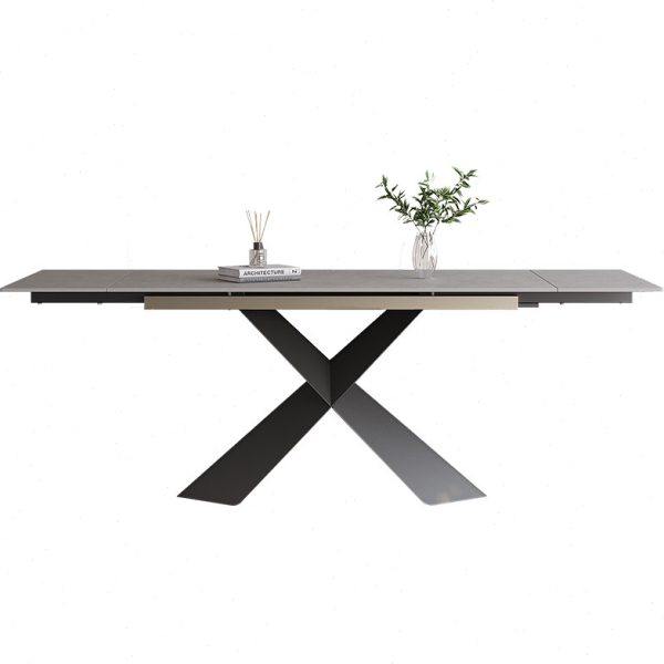 轻奢可伸缩折叠岩板餐桌椅意式极简现代简约小户型家用长方形饭桌,淘宝优惠券,粉丝福利购,淘宝优惠卷