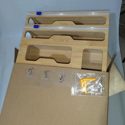 保鲜膜收纳盒全套保鲜膜切割器楠竹实木壁挂式收纳盒厨房专用好帮,淘宝优惠券,粉丝福利购,淘宝优惠卷