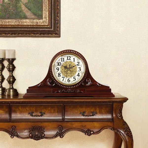 中式实木复古座钟客厅静音大坐台钟装饰台式石英钟表欧办公室报时,淘宝优惠券,粉丝福利购,淘宝优惠卷