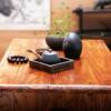 Old elm tatami coffee table, Kang table, solid wood bay window table, low table, window sill table, small table, free 2 cushions