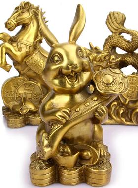 铜十二生肖摆件属鼠牛虎属兔龙蛇马羊猴鸡狗猪铜生肖摆件