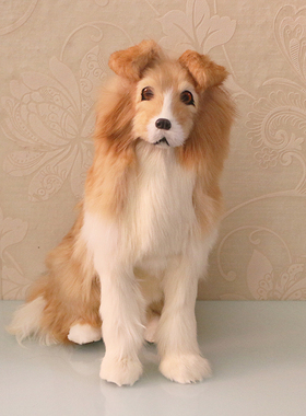 仿真狗家工羊犬玩具狗摆件创意狗居主题牧艺装饰品特色年货超值购
