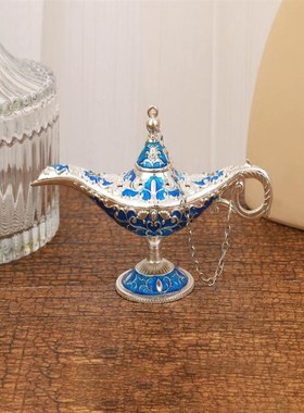 阿拉丁神灯新款特小号大号都有金属许愿灯艺术摆件复古欧式工艺品