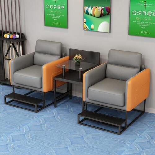 台球沙发观球椅比赛专用看球沙发茶几轻奢高端桌球室台球厅观球椅 - 图2