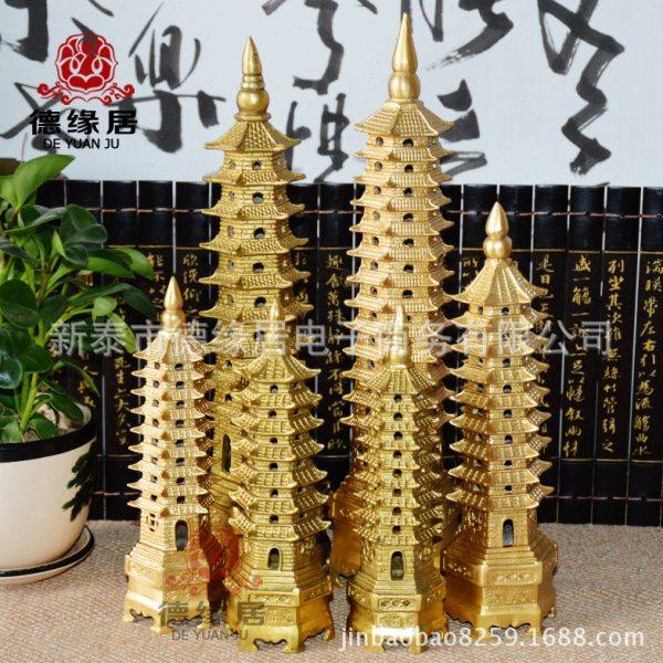 大量十三层13层铜文昌塔摆件九层文昌塔学生书桌家居装饰吉祥摆件,淘宝优惠券,粉丝福利购,淘宝优惠卷