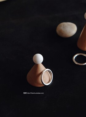 梵树For handmade-《奶z油冰棍》990足银 手工厚实圆线光面戒指