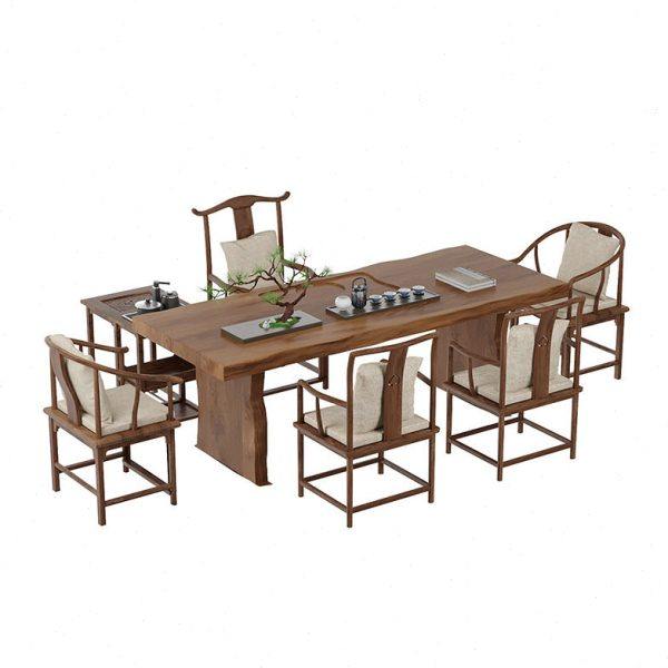 古典中式实木泡茶桌客厅接待禅意茶盘一体茶桌茶台功夫茶桌椅组合,淘宝优惠券,粉丝福利购,淘宝优惠卷