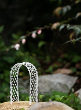 多肉微景观 园艺装饰纯手工小摆件娃屋H家具铁艺拍摄道具 迷你拱