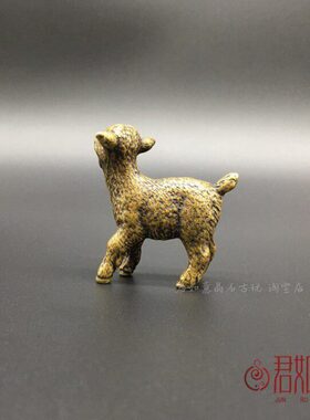 实心黄铜生肖羊摆件可爱铜羊迷你小羊宝铜小羊福羊摆件