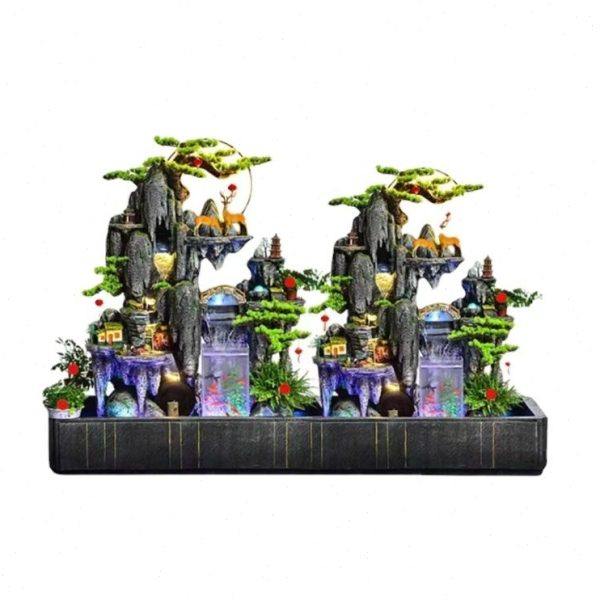 假山喷泉景观鱼缸造景阳台庭院酒店公室鱼池流水摆件循环水落地,淘宝优惠券,粉丝福利购,淘宝优惠卷