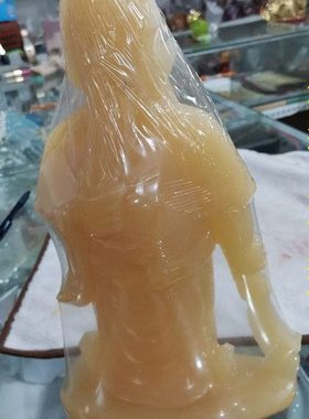 米黄玉石关公关二爷摆件客厅玄关店铺桌面摆设家居装饰工艺礼品