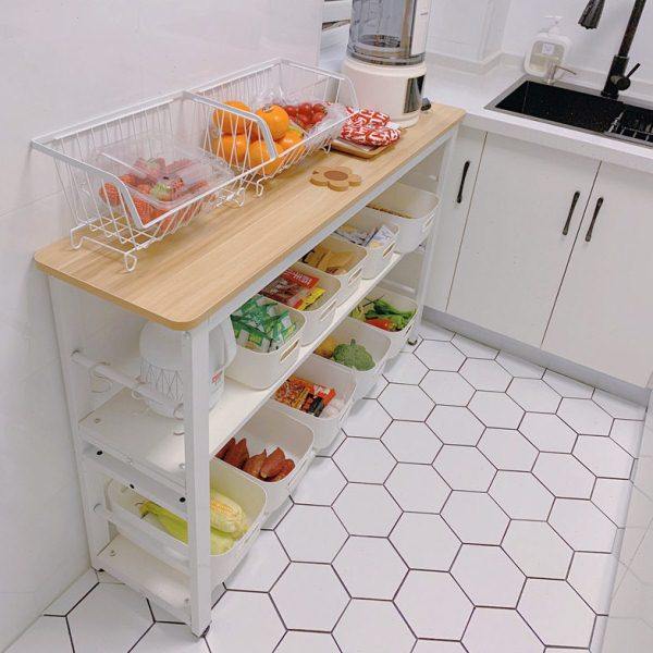 厨房桌子切菜桌微波炉置物架落地式烤箱收纳柜储物台柜子多层架子,淘宝优惠券,粉丝福利购,淘宝优惠卷