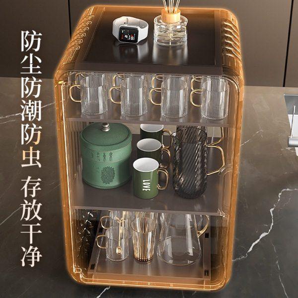防尘杯子收纳置物架轻奢颜值可叠加透明客厅公室桌面橱柜杯架,淘宝优惠券,粉丝福利购,淘宝优惠卷