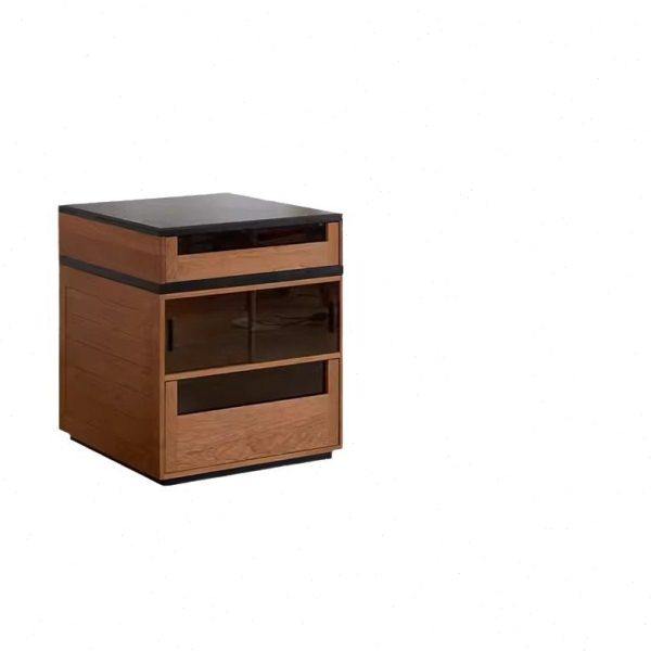 实木岛台餐桌一体家用可伸缩日式樱桃木小户型餐边吧台柜岩板餐桌,淘宝优惠券,粉丝福利购,淘宝优惠卷