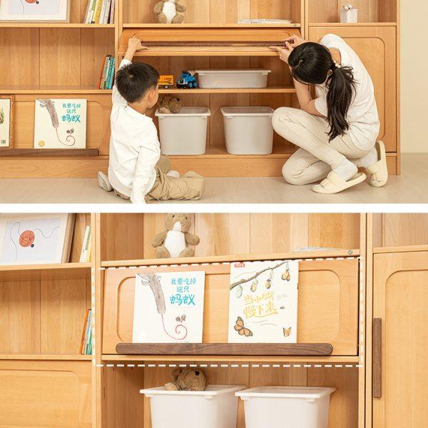 儿童灯光落地书架置物架落地矮柜教室学生收纳客厅组合储物柜书柜,淘宝优惠券,粉丝福利购,淘宝优惠卷