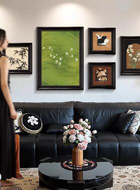 古风客厅装饰画法式沙发