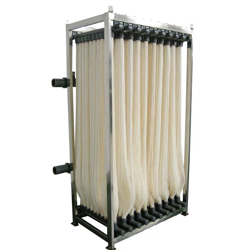 污水处理帘膜MBR膜生物反r应器MBR帘式膜片PVDF膜丝中空纤维膜组 - 图3