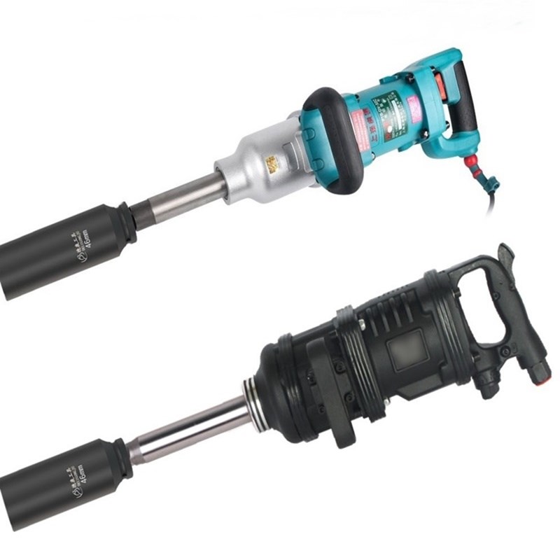 1寸大风炮套筒气动加长特长20cm30Gcm加厚重型虎啸加深轮船扳手 - 图0