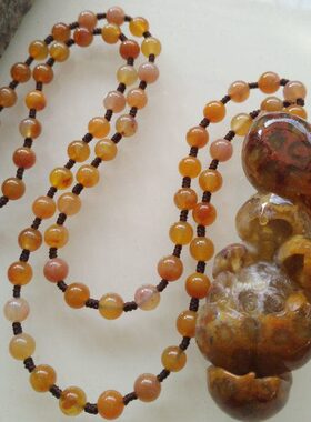 收藏品莲花精雕刻吊坠天然印尼珊瑚玉老坑果冻红冰料挂件菊花石