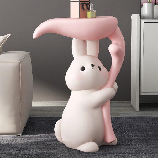 大型兔子茶几落地摆件托盘收纳客厅电视柜沙发旁软装饰品乔迁新居,淘宝优惠券,粉丝福利购,淘宝优惠卷