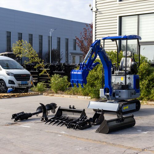 出口巴西果园家用挖沟机 全新升级12型先导操作无尾式多功能钩机 - 图1