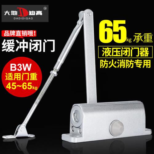 大地迪高防火闭门器液压缓冲不定位B3消防通道家用自动关门GA933C - 图0