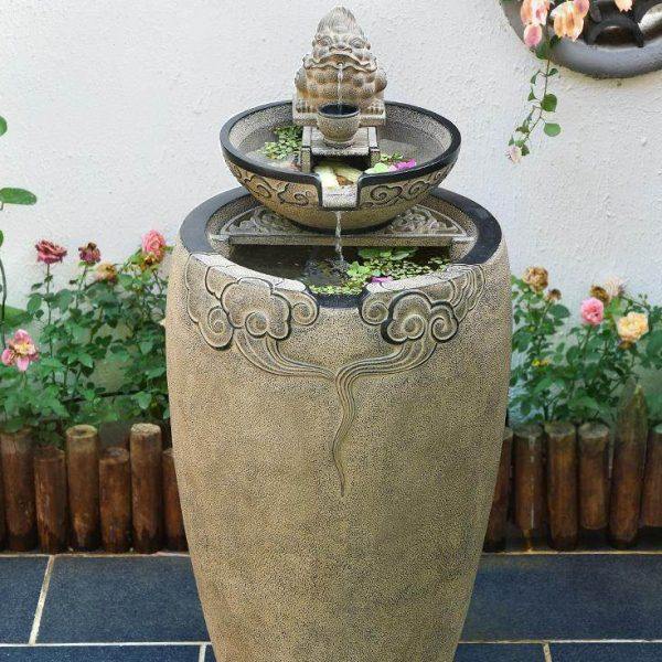 L!庭院流水摆件室外吐水水景水系景观循环水户外阳台鱼缸造景布置,淘宝优惠券,粉丝福利购,淘宝优惠卷