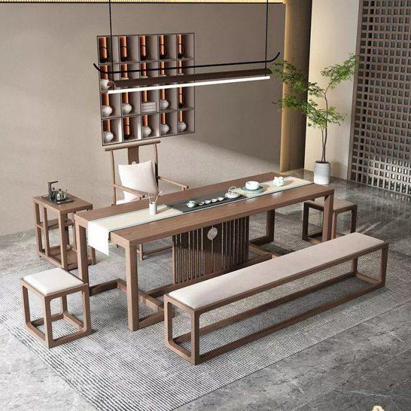 新中式茶台实木茶桌椅组合现简约功夫禅意家用茶室家具创意茶桌,淘宝优惠券,粉丝福利购,淘宝优惠卷