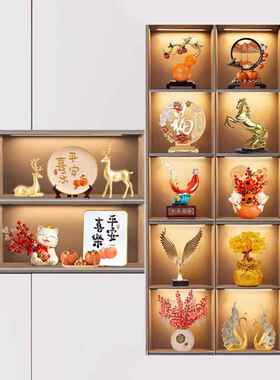 大展宏图创意家居玄关电视酒柜摆件现代办公室书柜轻奢装饰品摆设