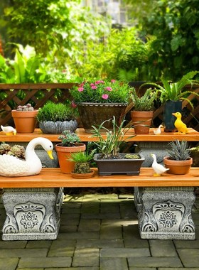 户外庭院花园布置民宿景观花盆架C彷石别墅院子装饰造Y景落地大摆