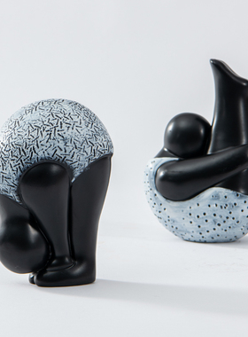 Rzone 现代简约创意抽象体操人物摆件客厅书房卧室柜子内饰品摆设