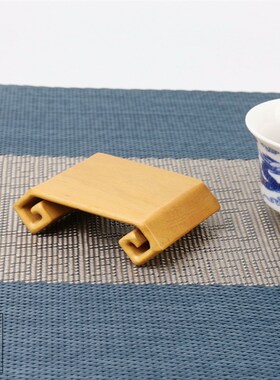 黄杨木小书卷实木工艺品摆饰木雕文玩手把件核桃核雕印章底座装饰