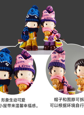 家居房间装饰品可爱大号树脂娃娃创意客厅酒柜小摆件生日礼物笔筒