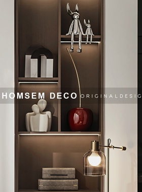 简约创意恋人摆件现代家居客厅酒柜电视柜布置软装饰情侣寓意礼物