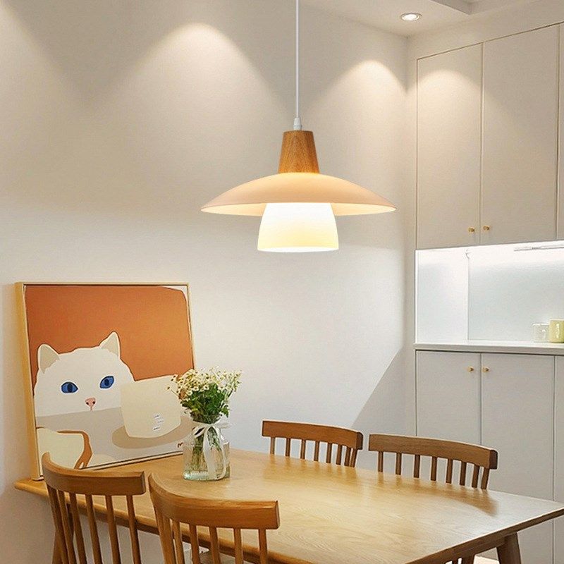 可升降吊灯原木风餐厅吊灯日式侘寂风岛台茶室吊灯中古风卧室吊灯,淘宝优惠券,粉丝福利购,淘宝优惠卷